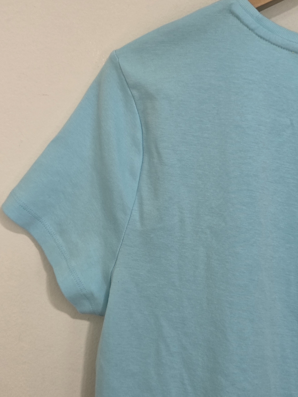 Talbots Pima Crewneck Tee Light Blue - Picture 11 of 14